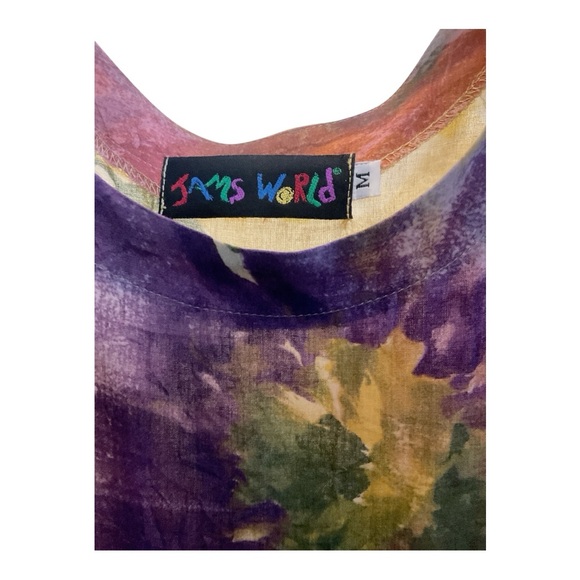 Women’s Vintage Jam’s World 90’s floral maxi dress, size medium - Picture 3 of 3